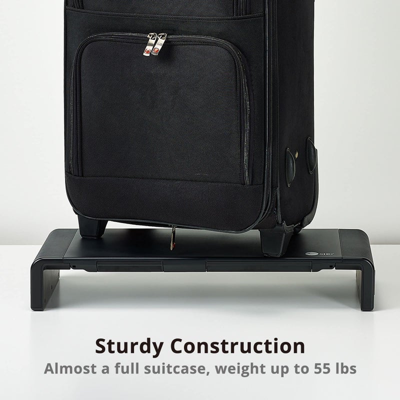 SIIG 20.5" Monitor and Laptop Stand Riser for Desk with Phone Stand and Storage, Width Adjustable 16.5" to 20.5", Max Weight 55lbs, 7.87" Depth (CE-MT2P12-S1) - Image 5